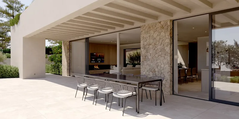 Villa in Cas Catala - House View with Pool — photo 4