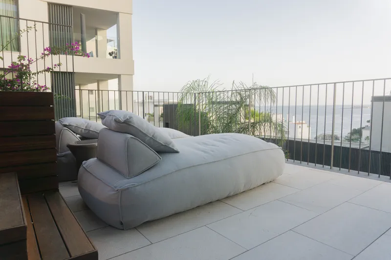 Designer apartment in Cala Mayor with private pool, partial sea views & close to the beach — photo 1