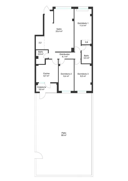Ground floor with large terrace and communal pool — photo 4