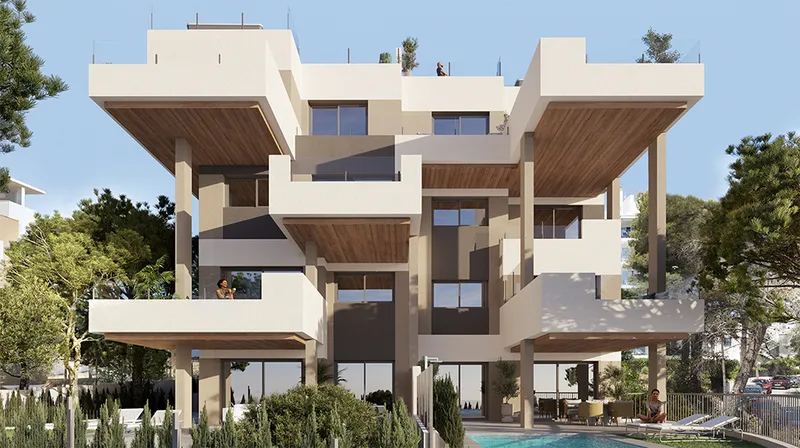 Modern apartment in new residence in Canyamel Mas — photo 1