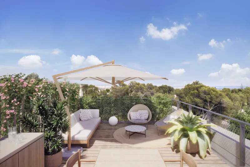 Spectacular duplex penthouse with pool in La Bonanova, Palma — photo 4