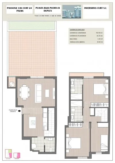 Duplex - Palma de Mallorca (Pere Garau), Built Surface 102m², Terrace Size 44m², 3 Bedrooms, 2 Bathrooms — photo 6