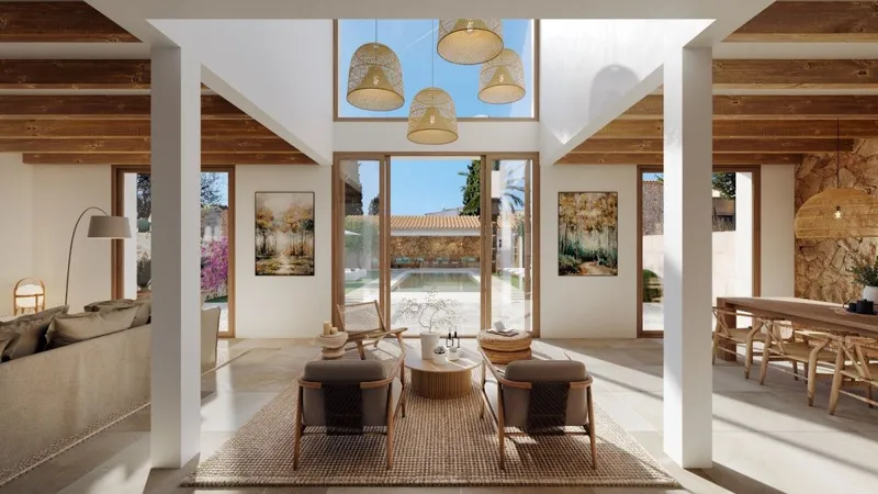 Elegant and luxurious newly built town house with garden and pool in Santanyi — photo 3