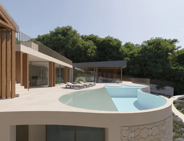 Frontline golf plot with villa project for sale in Son Vida, Palma, Mallorca — photo 1