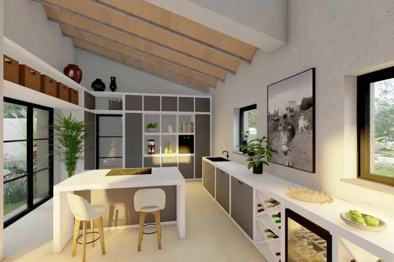 Country Property Plot with Advanced Building Project and Panoramic Views near Montuïri — photo 11