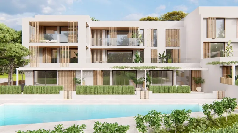 Luxurious and modern newly built apartments with communal pool, parking and storage room — photo 3