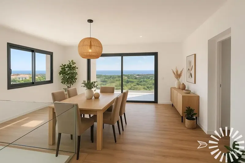 This elegant and modern luxury villa is situated on a hill with views of the bay of Costa de los Pinos. Its elevated position guarantees — photo 7