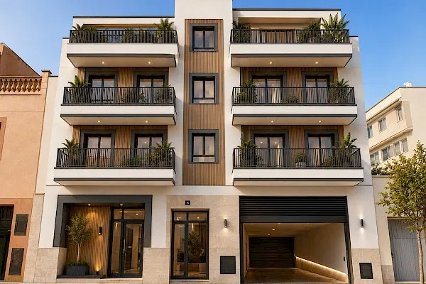 Renovation project with 3 apartments and 2 penthouses in Portixol - Investment — photo 2