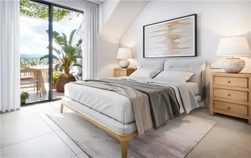 Ground floor of approx. 92 m2, large living-dining room with integrated furnished and equipped kitchen, laundry room, 3 double bedrooms, built-in wardrobes — photo 7