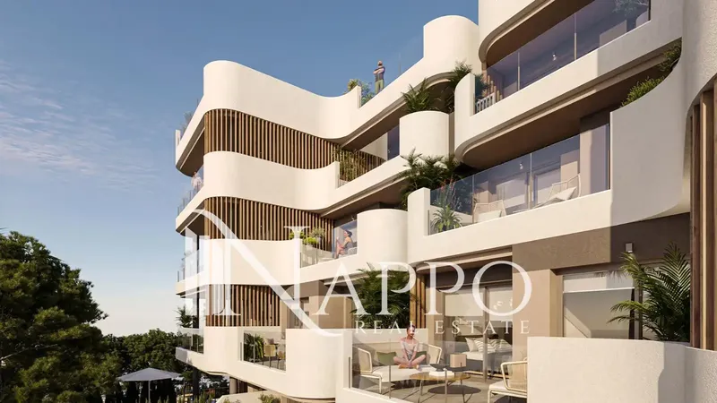 Nappo Real Estate is pleased to present this exclusive new-build apartment with private terrace, located in Cala Lliteres, in — photo 3