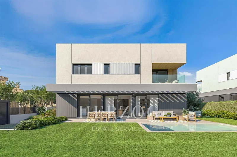 Modern newly built semi-detached house with pool near the beach of Playa de Palma — photo 1