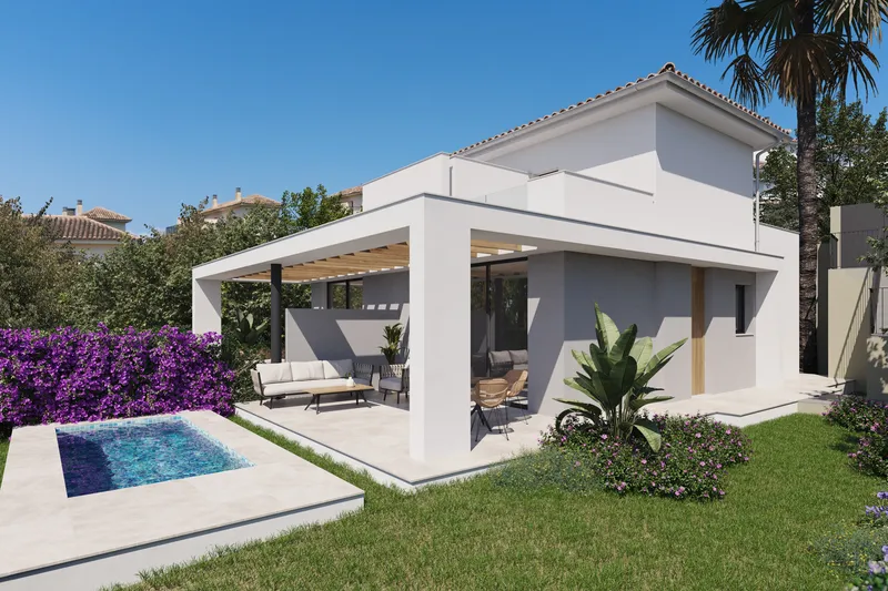 New-build semi-detached houses (Type A&E) in modern residential complex — photo 3