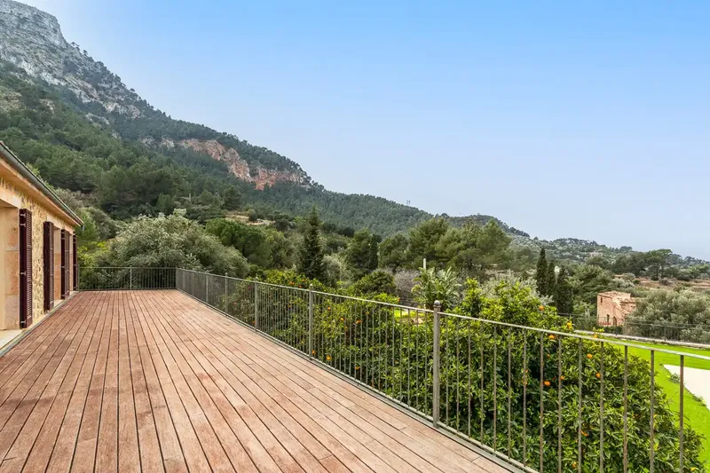 This impressive new-build stone finca in Estellencs with panoramic sea and Tramuntana mountain views — photo 10
