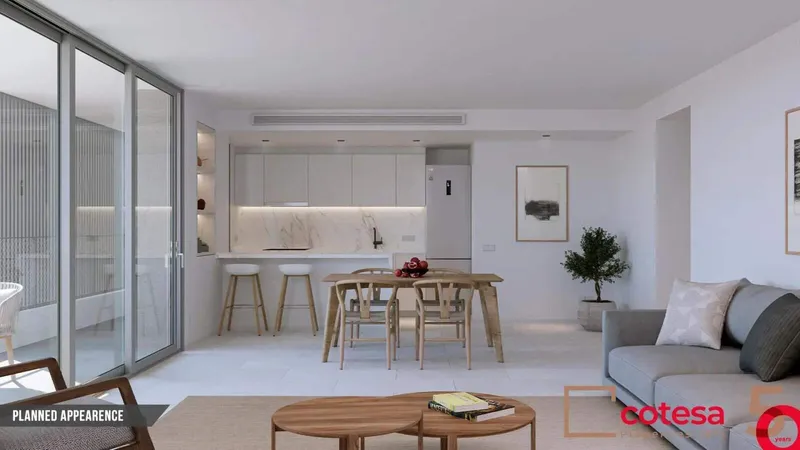 85m² apartment with 2 bedrooms, 2 bathrooms & balcony for sale; new build — photo 3