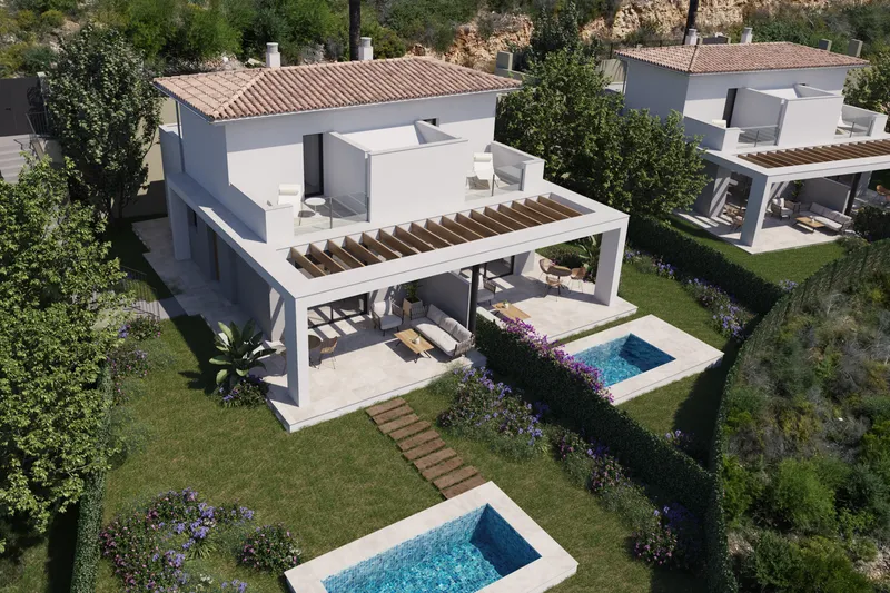 New-build semi-detached houses (Type A&E) in modern residential complex — photo 7