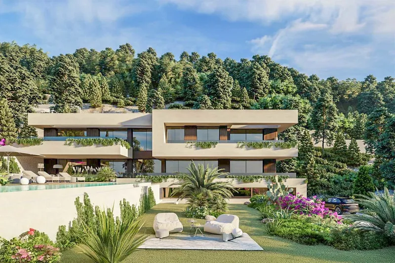 Peaceful building plot with sea views and project for elegant villa in Son Vida — photo 3