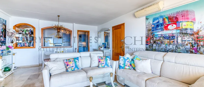 Sea view apartment in Puerto Portals in first sea line with beach access — photo 3