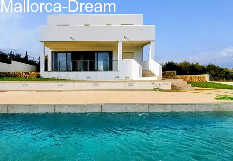 Cala Mandia: Newly built chalet near the beach with pool and garden overlooking a dream cove — photo 1