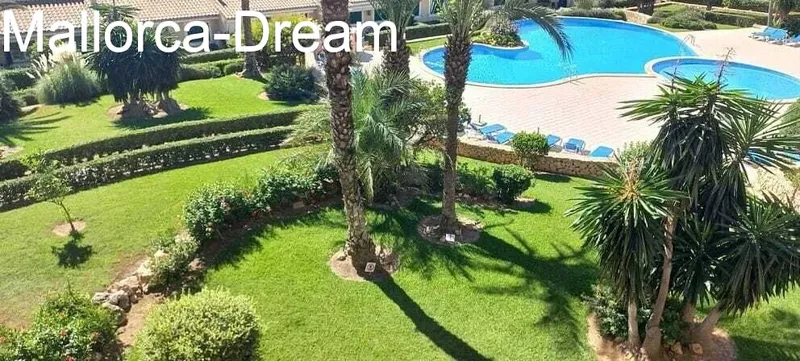 Porto Cristo Novo: Top sea view flat with balcony + roof terrace + pool, palm garden + own parking space — photo 5