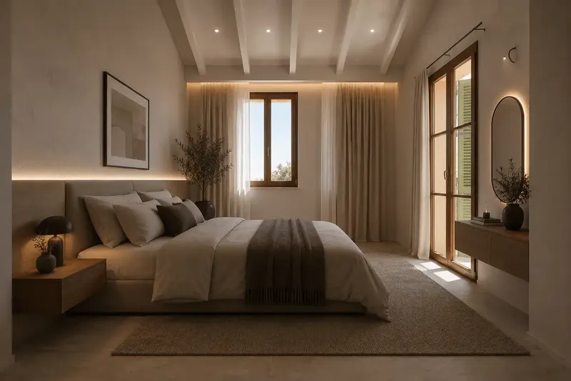 Between the popular coastal town of Cala Millor and the emblematic local mountain, Na Penyal, an exceptional newly built finca awaits you — photo 11
