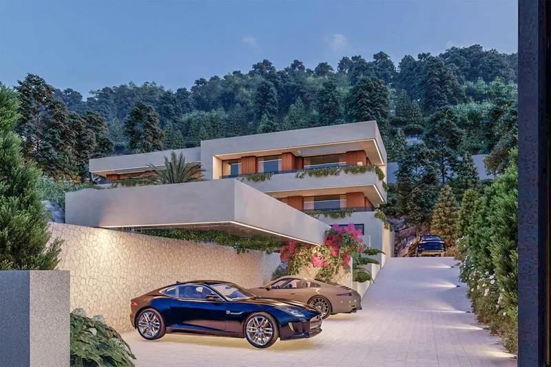 Peaceful building plot with sea views and project for elegant villa in Son Vida — photo 8