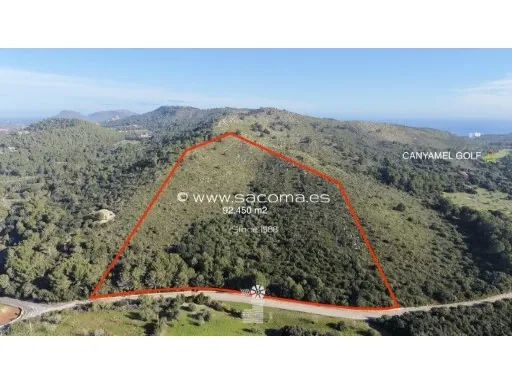 Buildable rustic plot with sea views and Canyamel golf — photo 1