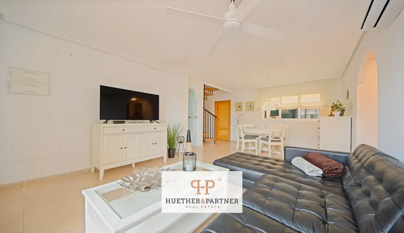 This apartment in Cales de Mallorca stands out as a penthouse close to the beach with a private rooftop terrace and communal pool, ideal for — photo 3