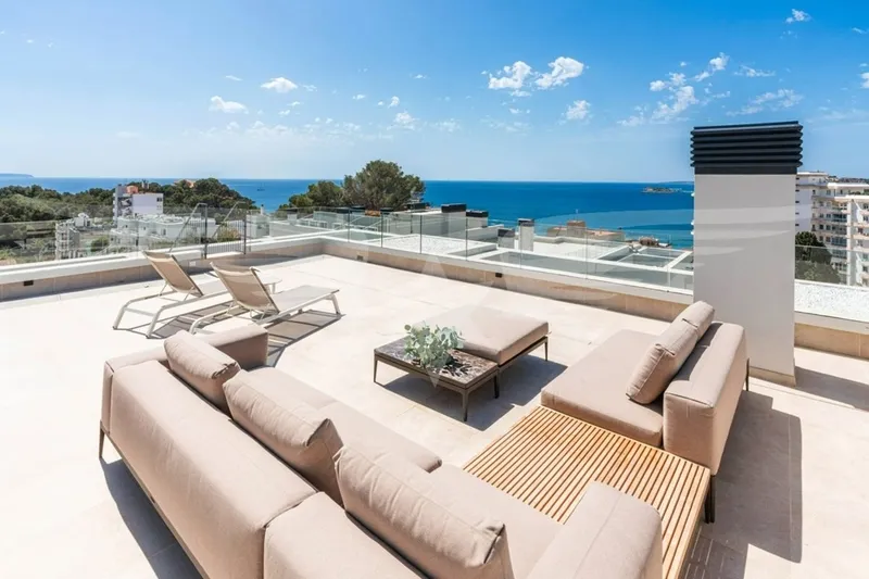 Cala Mayor I Sea view penthouse with 4 bedrooms — photo 1