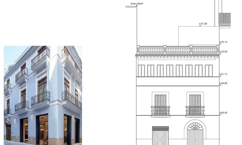 Building with renovation project in the center of P... — photo 5
