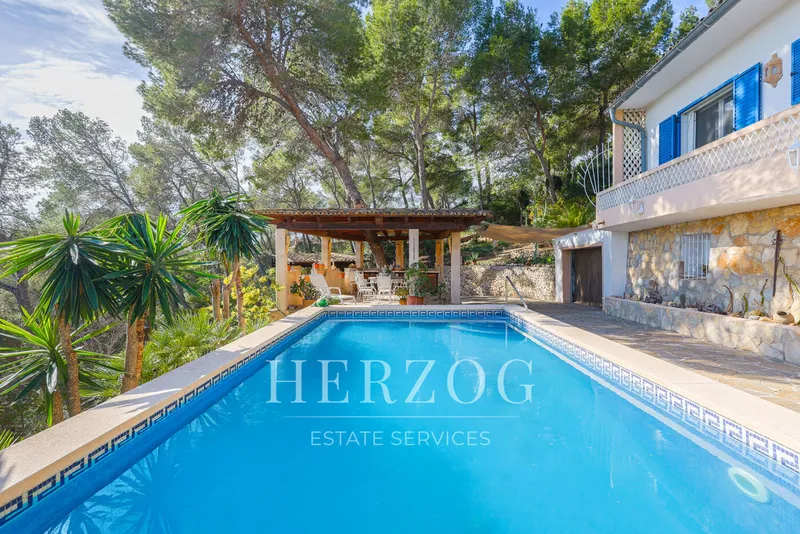 Residence with sea views, private pool and lots of privacy, centrally located and close to the beach in Paguera — photo 4