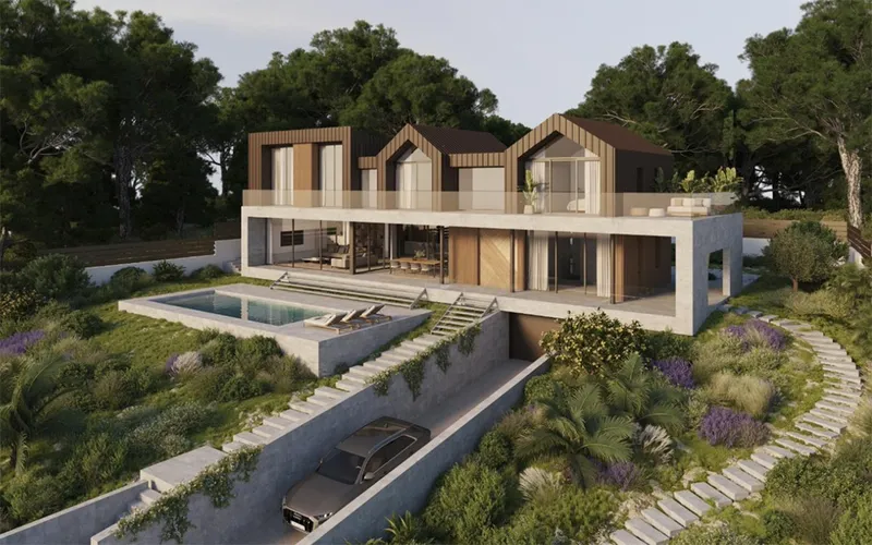 Excellent building plot with project and construction of a modern villa — photo 1