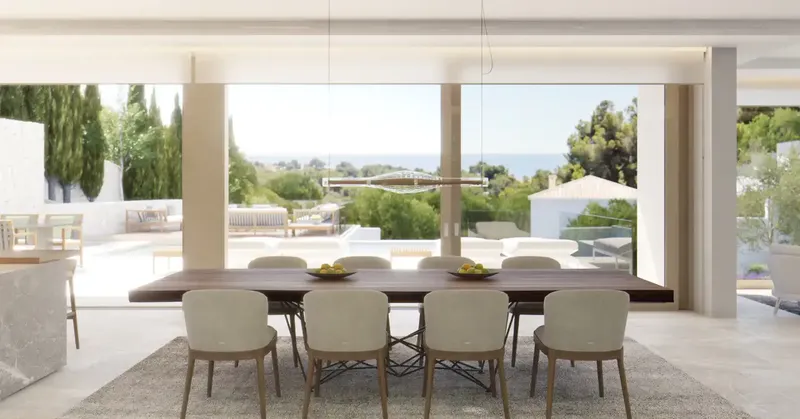 Fantastic new construction villa currently under construction in Portals Nous, enjoys wonderful sea views and — photo 9