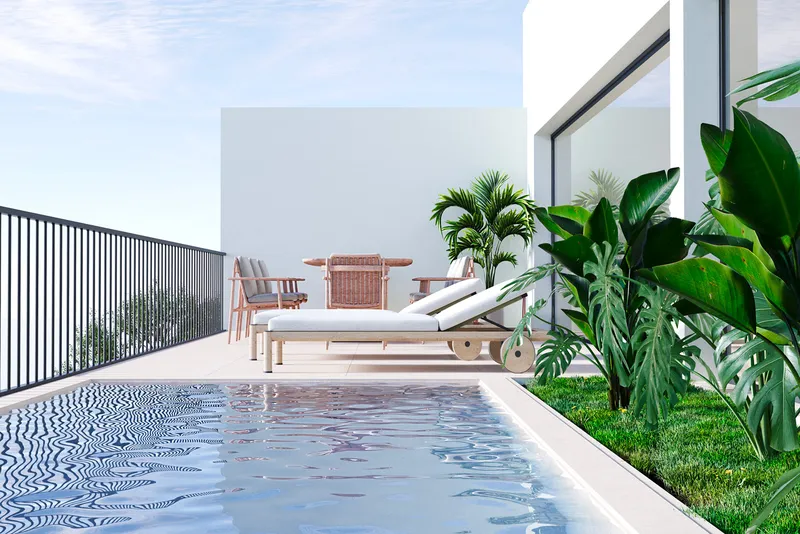 Townhouse in Sa Cabaneta - Terrace with pool — photo 1