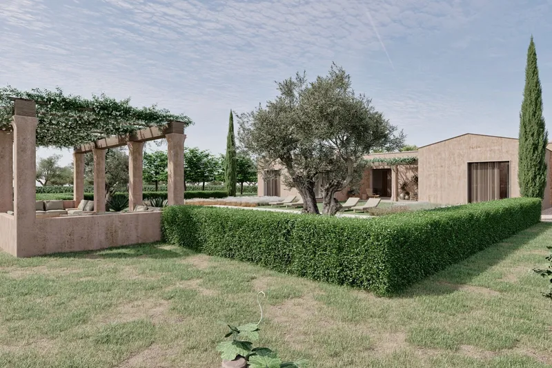 Mediterranean building plot with approved finca project and panoramic views near Manacor — photo 10