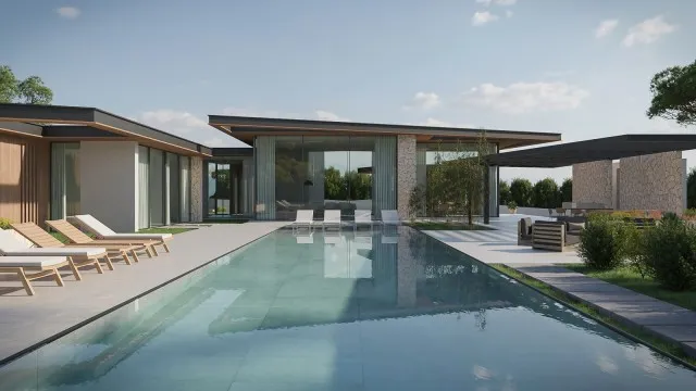 New Balinese style villa for sale close to a golf course in Santa Ponsa, Mallorca — photo 1