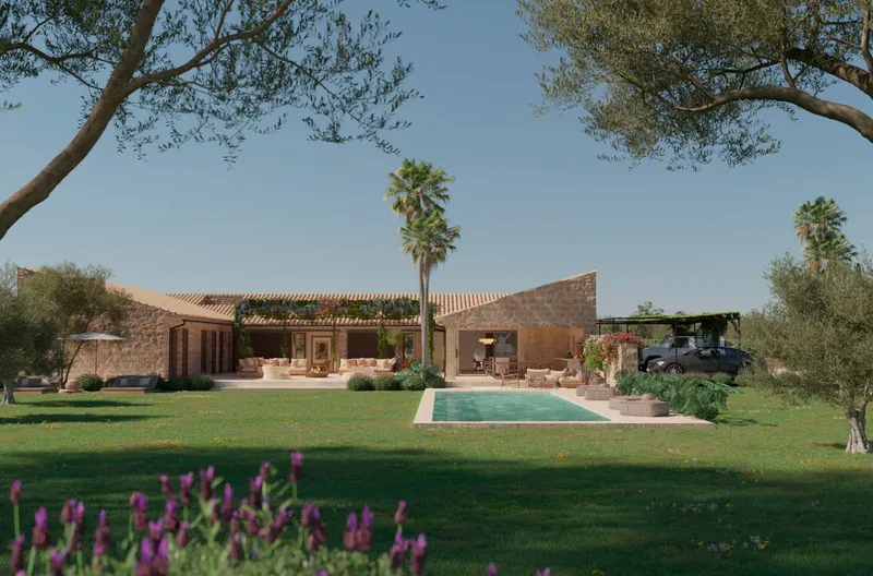 Vineyard plot with approved finca project & Tramuntana views in Binissalem — photo 2