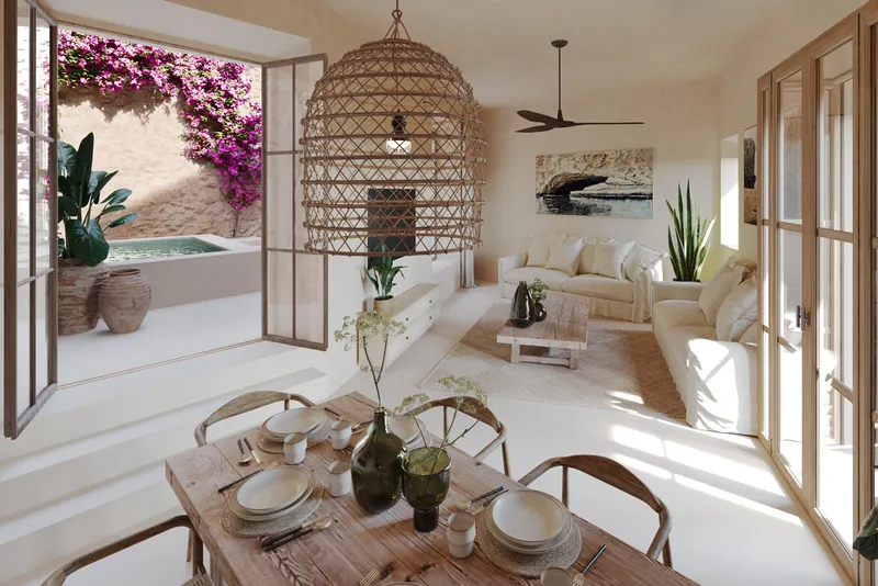 Townhouse in Arta - Inner patio with pool — photo 3