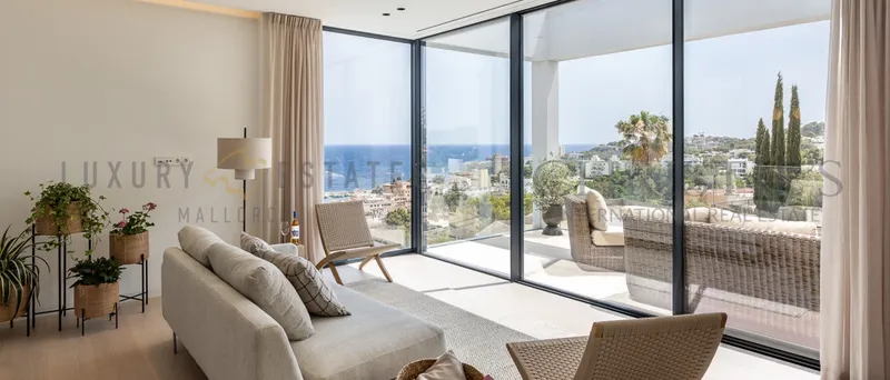 New build penthouse in San Agusti near Palma with sea and harbor views — photo 1