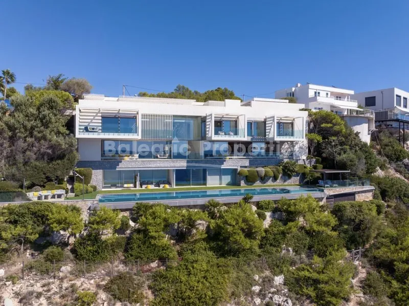 Ultimate luxury villa for sale overlooking the sea in Port Adriano, southwest Mallorca — photo 3
