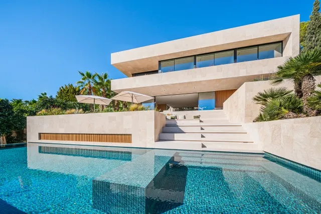 Stylish villa with partial sea views for sale in Bendinat, Southwest Mallorca — photo 1