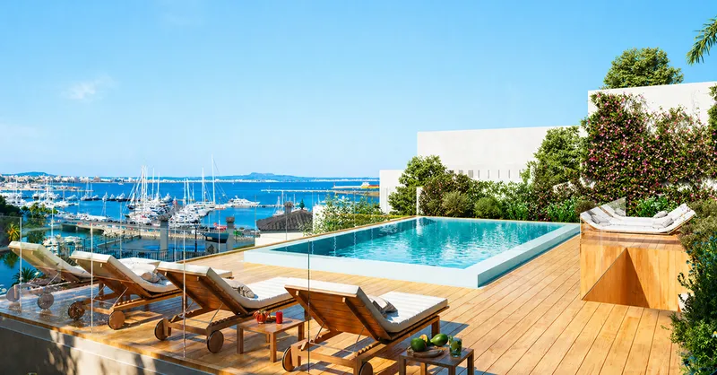 New luxurious ground floor apartment with panoramic views of Palma harbour and the sea — photo 2