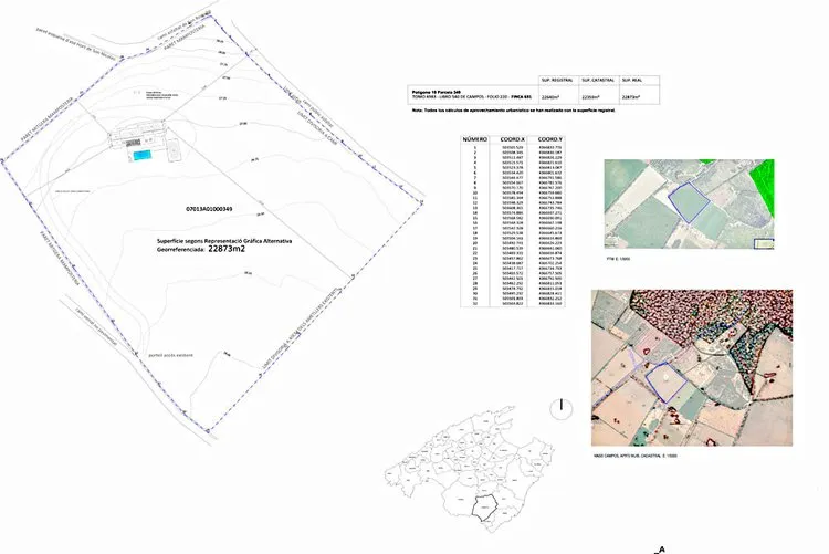 Campos, finca plot with project and electricity connection G02955 — photo 3