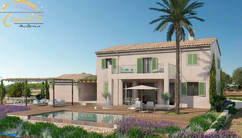Beautiful new built country house with sea views very close to Porto Cristo — photo 1
