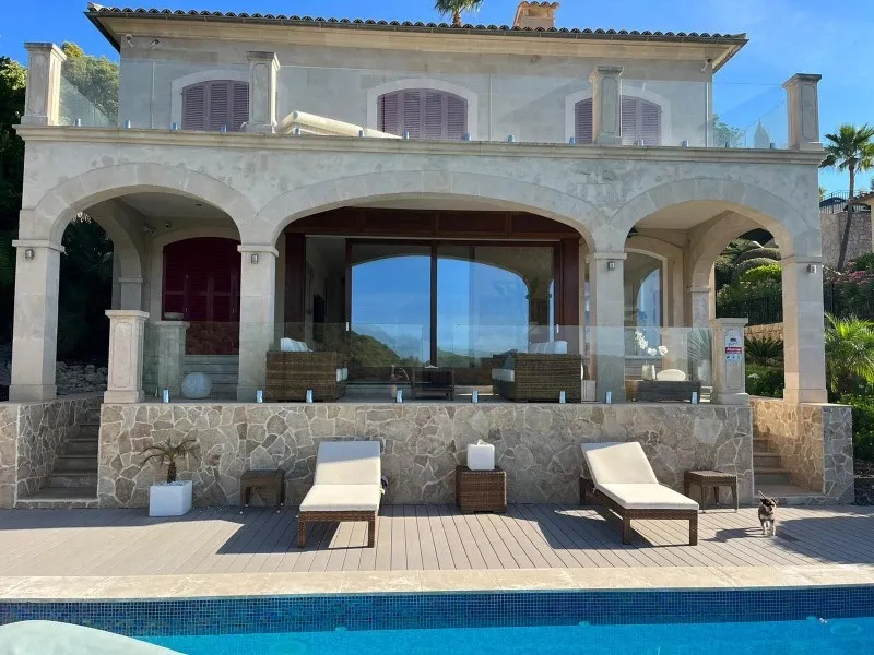 Exclusive Mediterranean villa with panoramic sea and harbour views in Port d'Andratx — photo 1