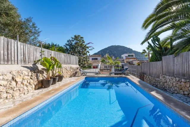 Charming village house for sale with large pool and rental license in Pollença, North Mallorca — photo 1