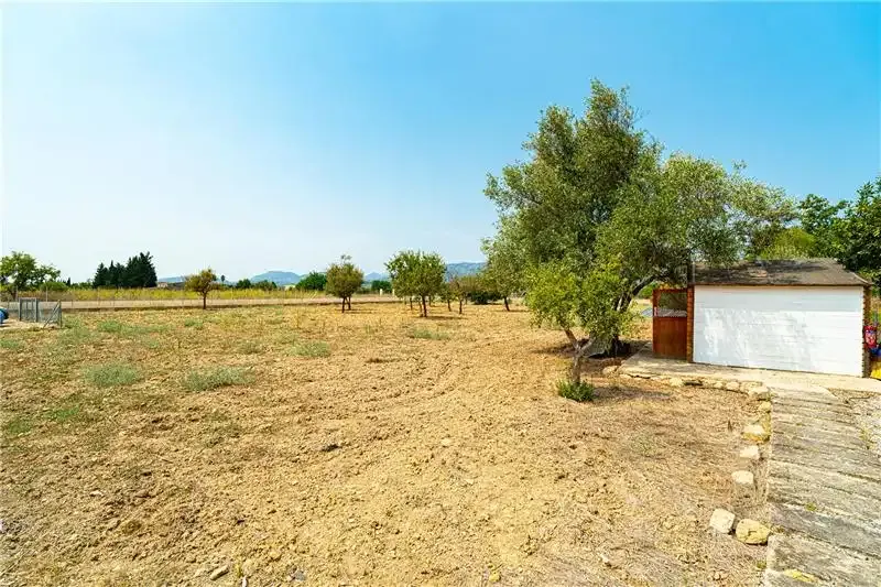 Rustic finca on plot of approx. 3,500 m² with spectacular views of the Serra de Tramuntana. Bright living-dining room with integrated kitchen — photo 6
