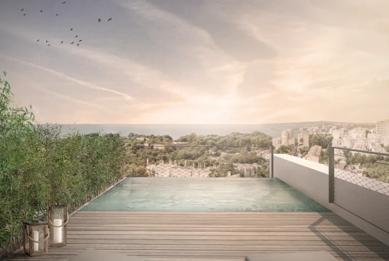 Penthouse with sea views and pool in La Bonanova, Palma — photo 4