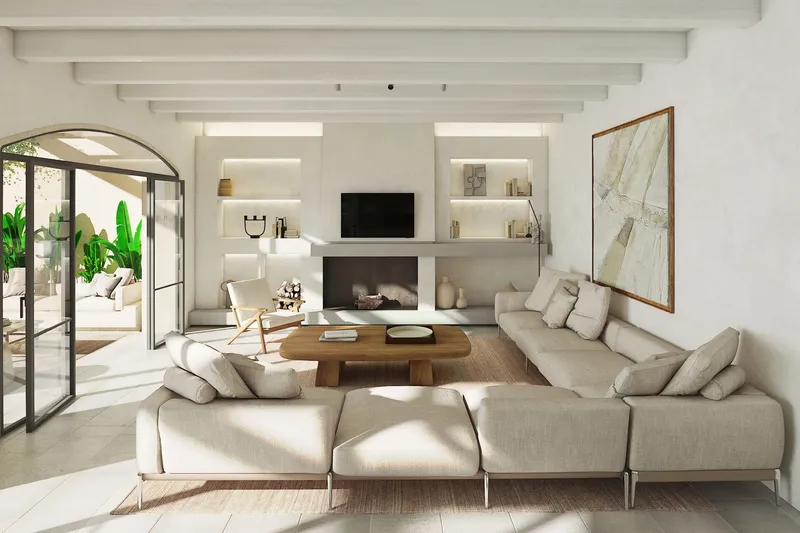 New-build townhouse in modern finca style in the centre of Ses Salines — photo 12