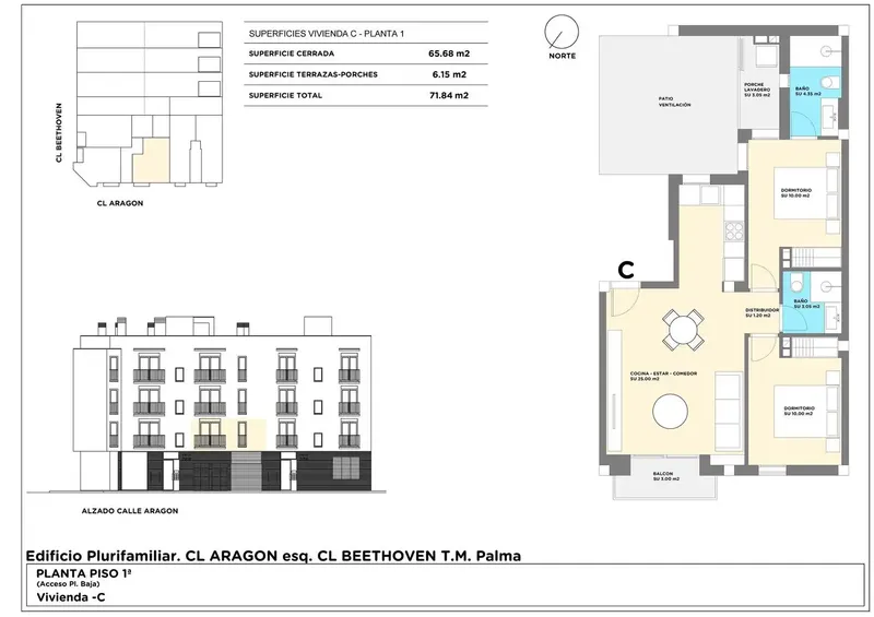 Two-bedroom new-build apartment on Calle Aragón / El Vivero — photo 9