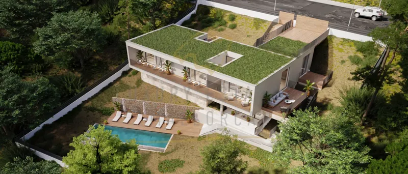 Modern newly built villa in Santa Ponsa with infinity pool and panoramic views — photo 1